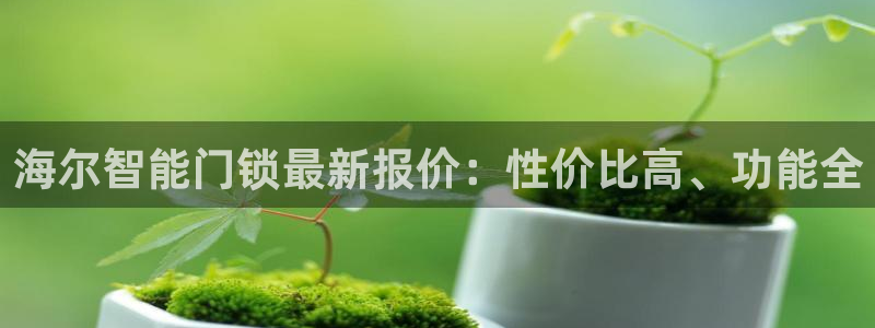 开丰娱乐登录平台：海尔智能门锁最新报价：性价比高、功能全