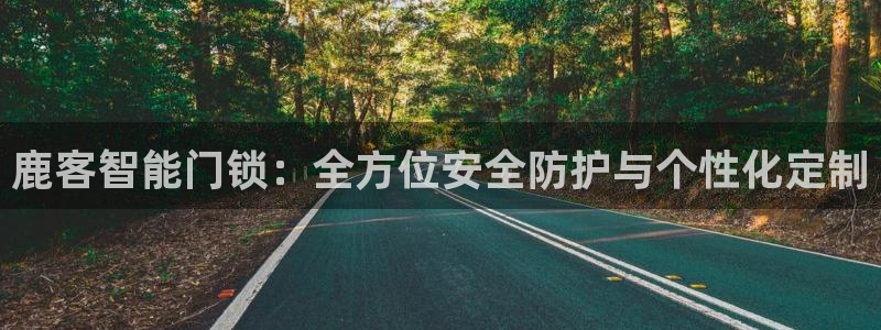 开丰娱乐违法吗：鹿客智能门锁：全方位安全防护与个性化定制