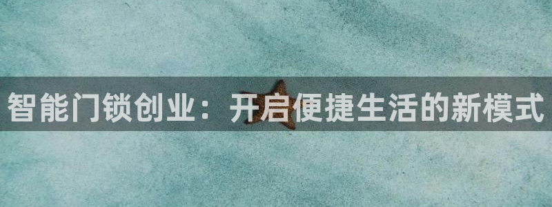 开丰娱乐平台注册：智能门锁创业：开启便捷生活的新模式