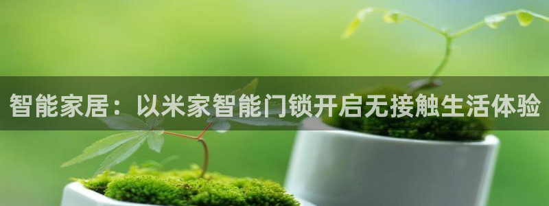 开丰娱乐注册登录：智能家居：以米家智能门锁开启无接触生活体验