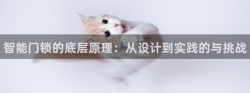 开丰娱乐平台登录网址：智能门锁的底层原理：从设计到实践的与挑